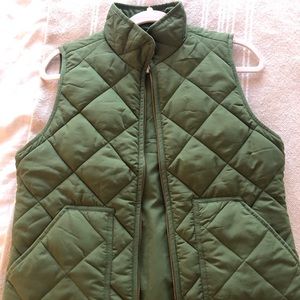 J Crew Factory Army Green Vest Size Small. Price is firm
